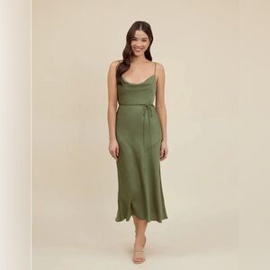 Park & Fifth - Waldorf bridesmaid dress in Olive
